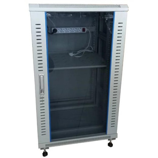 Шафа підлогова 30U 600x800 серверна розбірна, Hypernet - FNC8-30U-FLAT-АС