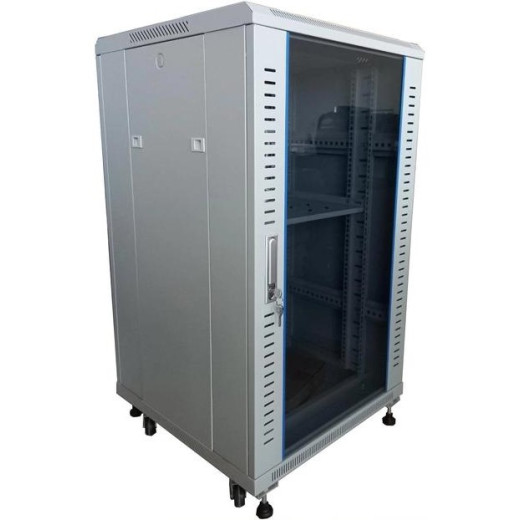 Шафа підлогова 30U 600x1000 серверна розбірна, Hypernet - FNC1000-30U-FLAT-АС