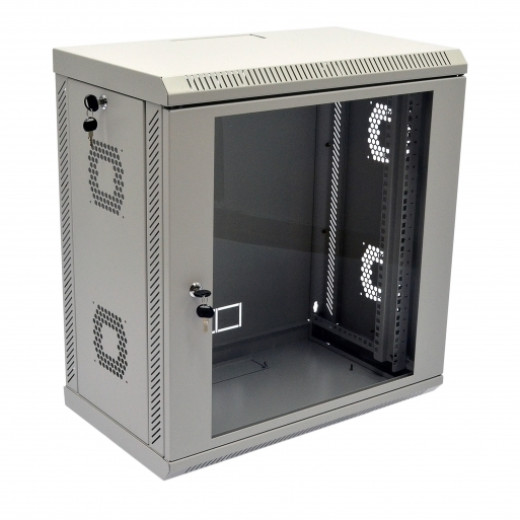 Монтажна шафа 12U, 600х350х640 мм (Ш * Г * В), акрилове скло, серія MGSWA - UA-MGSWA1235G