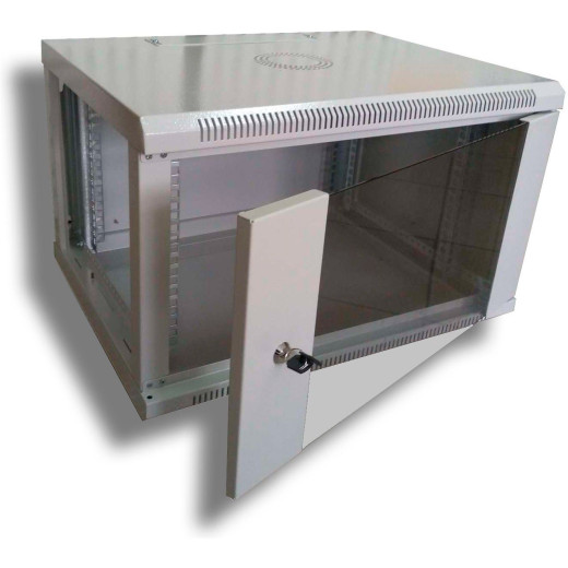 Шафа комутаційна настінна 4U 600x600 розбірна, Hypernet - WMNC-66-4U-FLAT