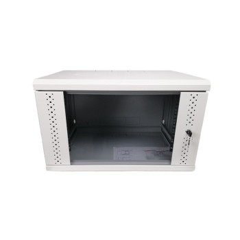 Монтажна шафа 12U, 600х350х637 (Ш*Г*В), скло, сіра