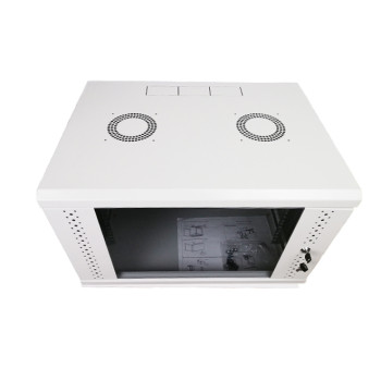 Монтажна шафа 9U, 600х350х503 (Ш*Г*В), скло, сіра