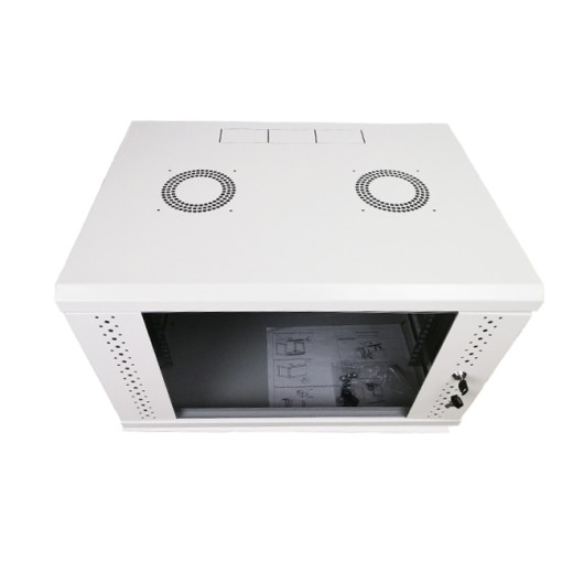 Монтажна шафа 9U, 600х600х503 (Ш*Г*В), скло, сіра - ES-Е960G