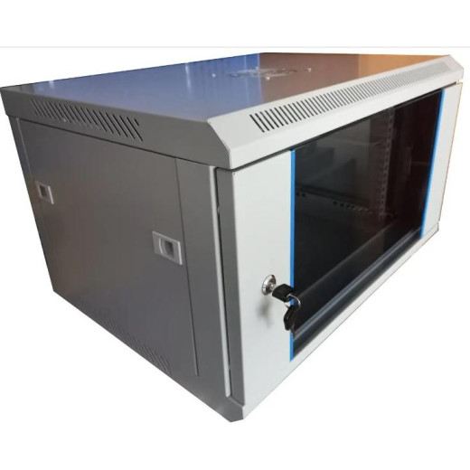 Шафа настінна 19" 18U 600x600 розбірна, Hypernet - WMNC66-18U-FLAT-AC
