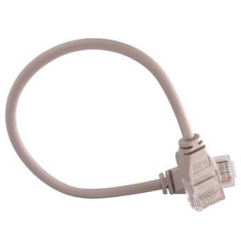 Патч-корд U/UTP 0,2м кат.6A 28AWG Slim LSZH сірий