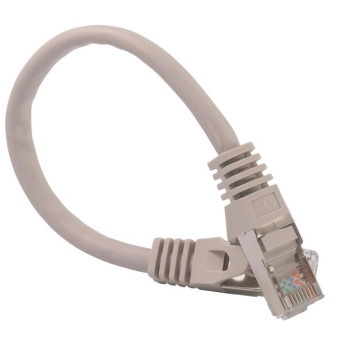 Патч-корд S/FTP 0,2 м кат.6A сірий LW