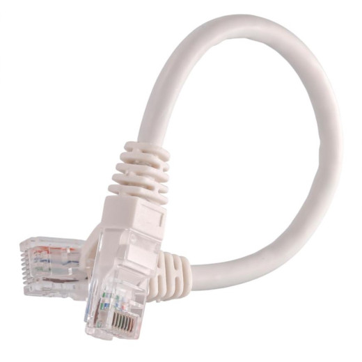 Патч-корд U/UTP 0,3 м кат.6A 26AWG білий LSZH - LW-PC0001-C6A-030WH