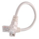 Патч-корд U/UTP 0,3 м кат.6A 26AWG білий LSZH