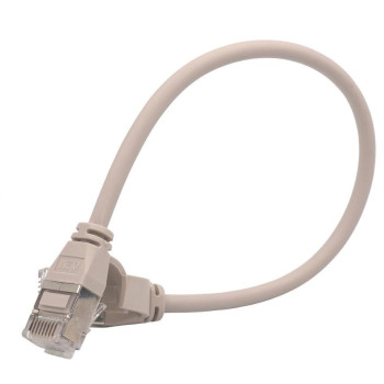 Патч-корд U/FTP 0,3 м кат.6A 32AWG Slim LSZH сірий LW
