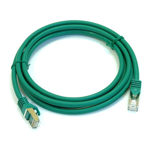 Патч-корд S/FTP 2,0 м кат.6A зелений LW - PC005-C6A-200GN