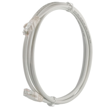 Патч-корд U/UTP 1,5 м кат.6A 26AWG білий LSZH