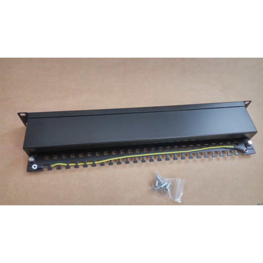 Патч-панель 19", 24xRJ45, STP, кат.5E, 1U KD-PP30-STP-C5e-24P - KD-PP30-STP-C5e-24P