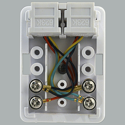 Розетка зовнішня 1хSTP, кат.6, RJ45, EPNew - 6BX-S1WHA6
