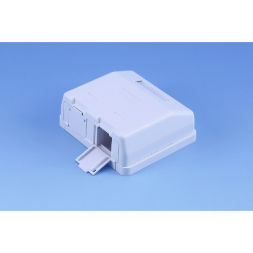 Розетка настінна для 2хRG45 без модулів KeyStone - RBK-2WHZ